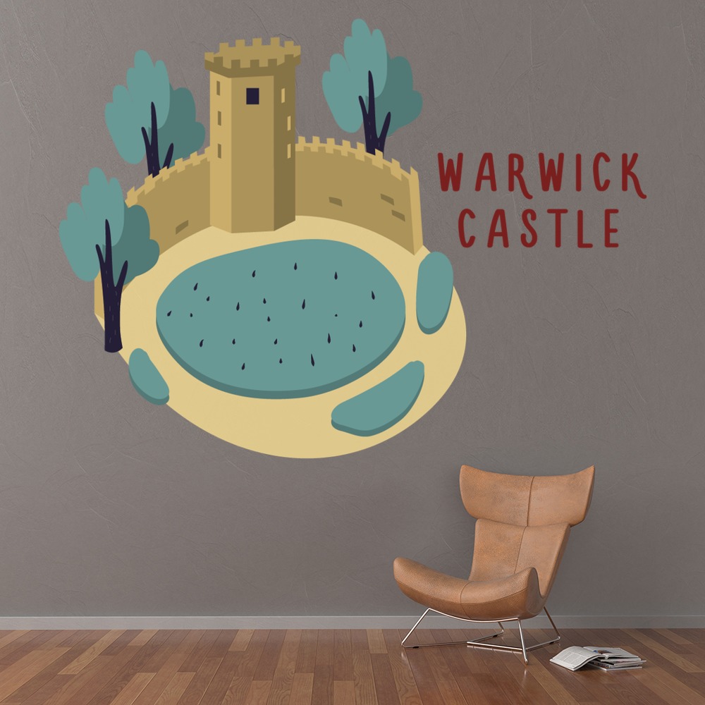 Warwick Castle UK Landmark Wall Sticker