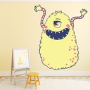 Yellow Monster Kids Wall Sticker