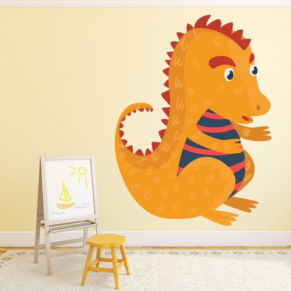 Yellow Dragon Wall Sticker