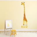 Custom Name Giraffe Wall Sticker Personalised Kids Room Decal
