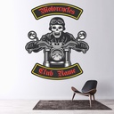 Custom Name Motorbike Wall Sticker Personalised Kids Room Decal