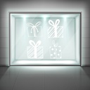 Christmas Presents Frosted Window Sticker