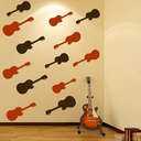 Acoustic Guitar Music Wall Sticker Pack
