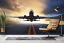 Airplane Flight Wall Mural Wallpaper