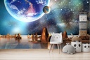 Alien Landscape Space Wall Mural Wallpaper