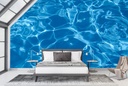 Blue Water Wall Mural Wallpaper