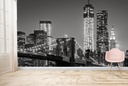 Brooklyn Bridge & New York Skyscrapers Wall Mural Wallpaper