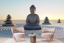 Buddha Statue Meditation Wall Mural Wallpaper