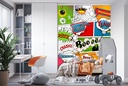 Comic Book Crash! Boom! Wall Mural Wallpaper