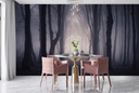Dark Misty Woods Wall Mural Wallpaper