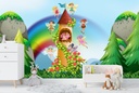 Fairy Castle Fairytale Forest Wall Mural Wallpaper
