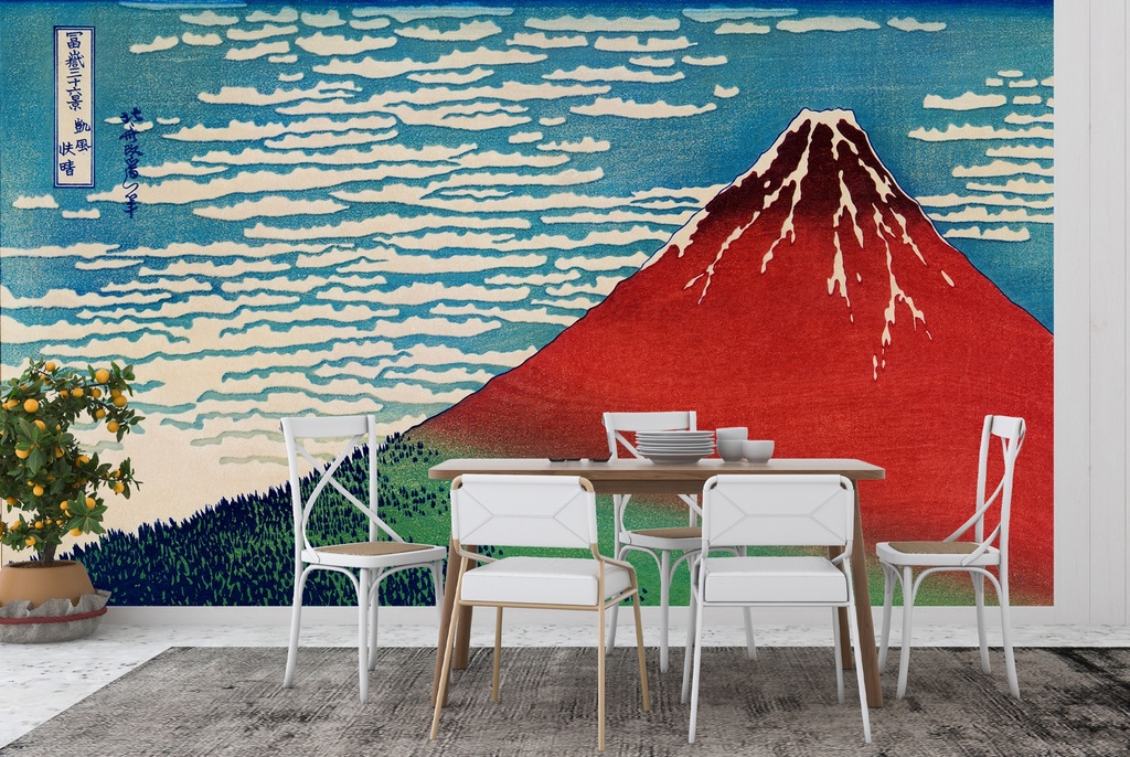 Fine Wind, Clear Morning Wall Mural Artist Katsushika Hokusai