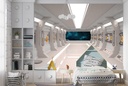 Futuristic Spaceship Wall Mural Wallpaper