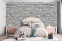 Grey Brick Wall Mural Wallpaper