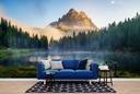 Lake Antorno Italy Mountain Landscape Wall Mural Wallpaper
