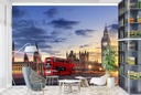 London Bus Cityscape Wall Mural Wallpaper