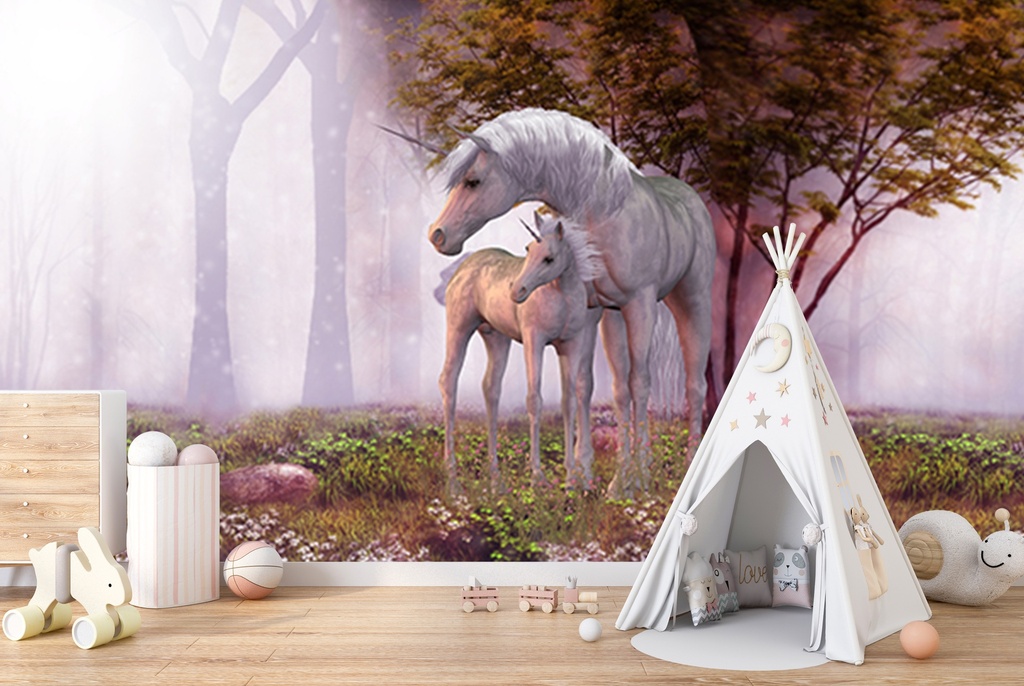 Magical Forest Unicorn Wall Mural