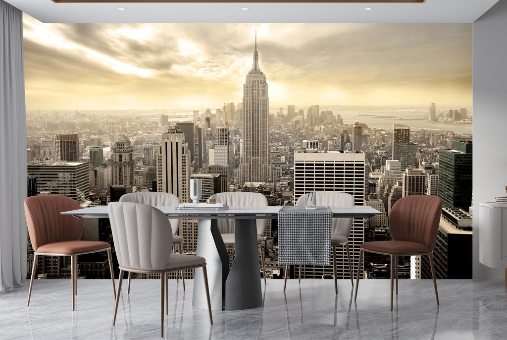 Manhattan Skyscrapers Skyline Wall Mural Wallpaper