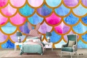 Mermaid Scales Fairytale Wall Mural Wallpaper