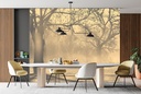Misty Trees Wall Mural Wallpaper