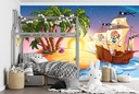 Pirate Ship Wall Mural Wallpaper