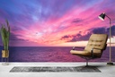 Purple Sunrise Ocean Wall Mural Wallpaper