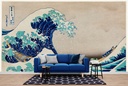 The Great Wave off Kanagawa Wall Mural Artist Katsushika Hokusai