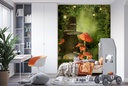 Toadstool Tree Fairy Forest House Wall Mural Wallpaper