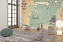 Treasure Map Pirate Wall Mural Wallpaper