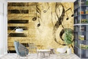 Vintage Music Background Wall Mural Wallpaper
