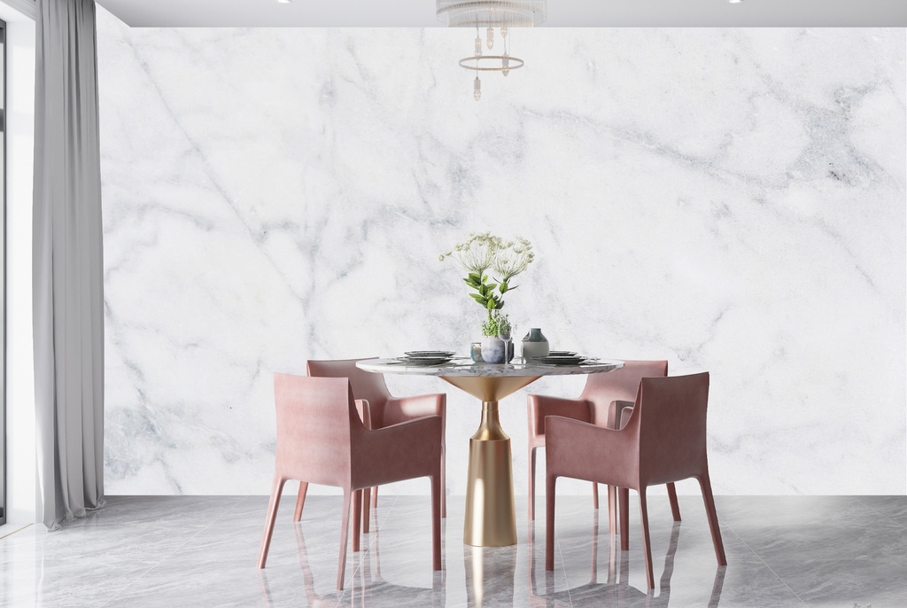 White Marble Texture Wall Wall Mural Wallpaper