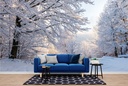 White Winter Woods Wall Mural Wallpaper