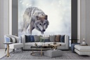 Winter Wolf Wall Mural Wallpaper