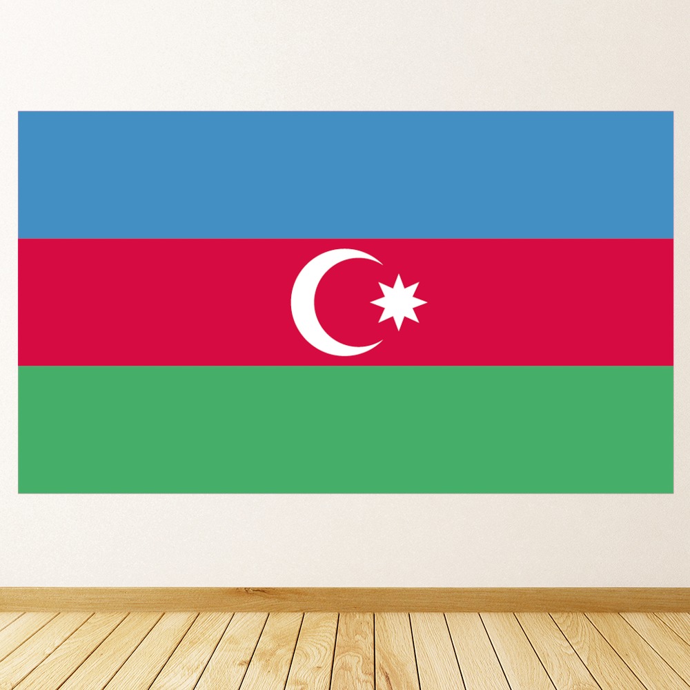 Azerbaijan Flag Wall Sticker