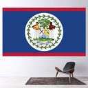 Belize Flag Wall Sticker