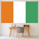 Cote D'Ivoire Flag Wall Sticker