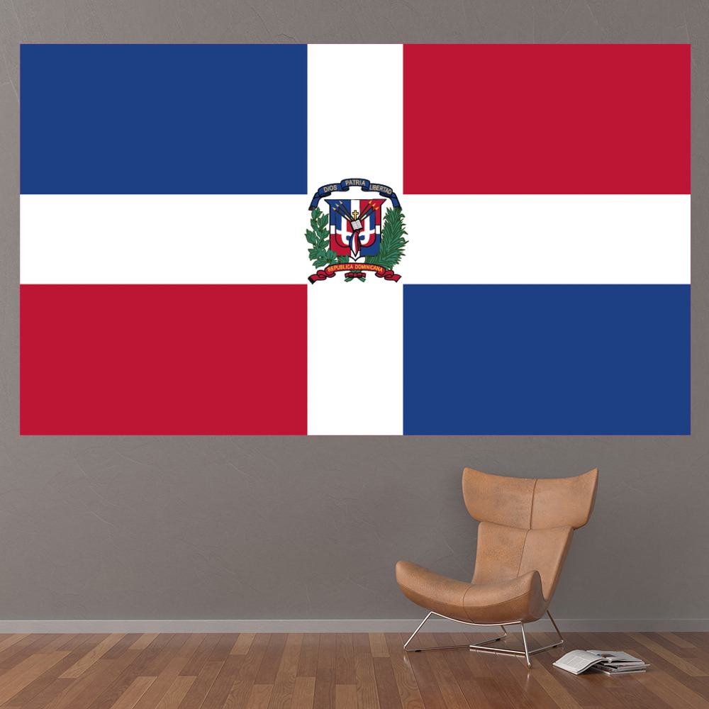 Dominican Republic Flag Wall Sticker