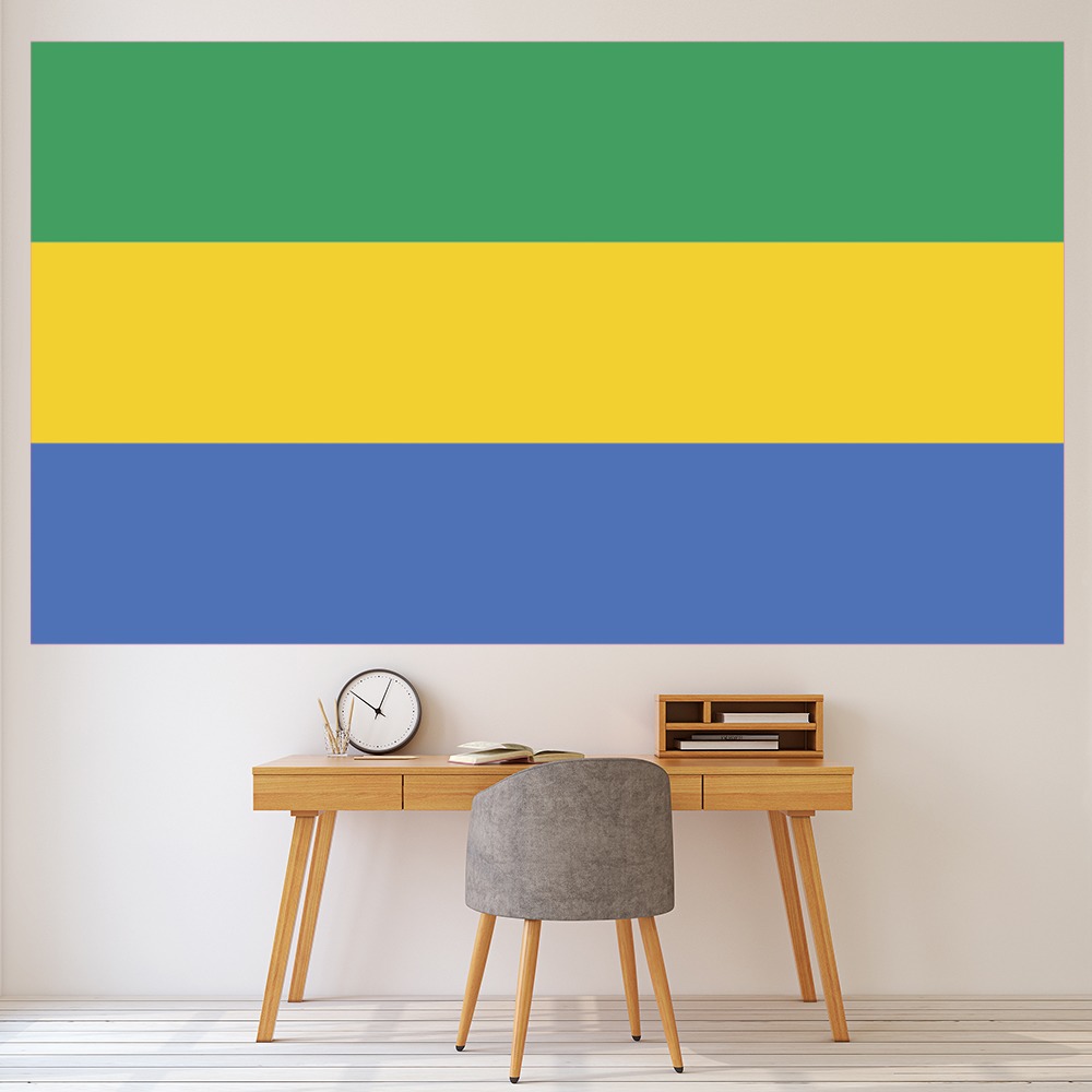 Gabon Flag Wall Sticker