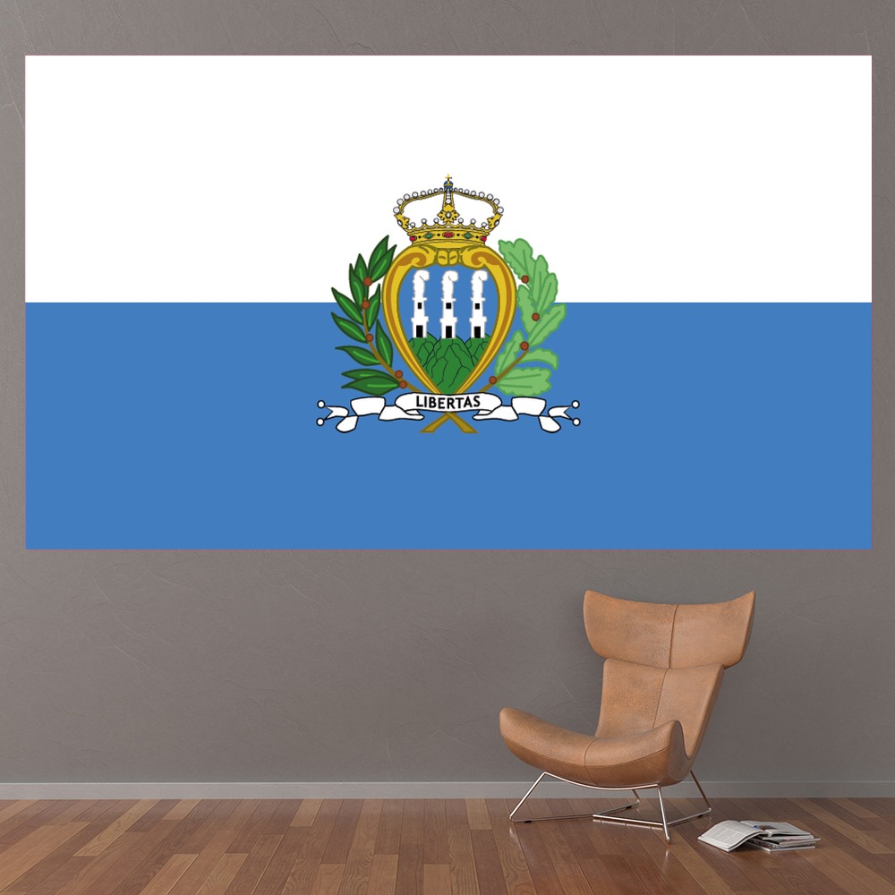 San Marino Flag Wall Sticker