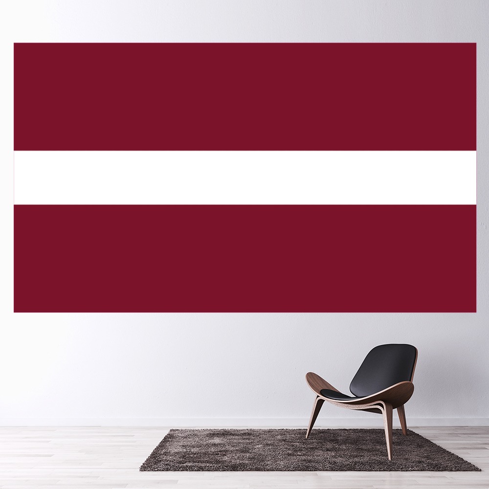 Latvia Flag Wall Sticker