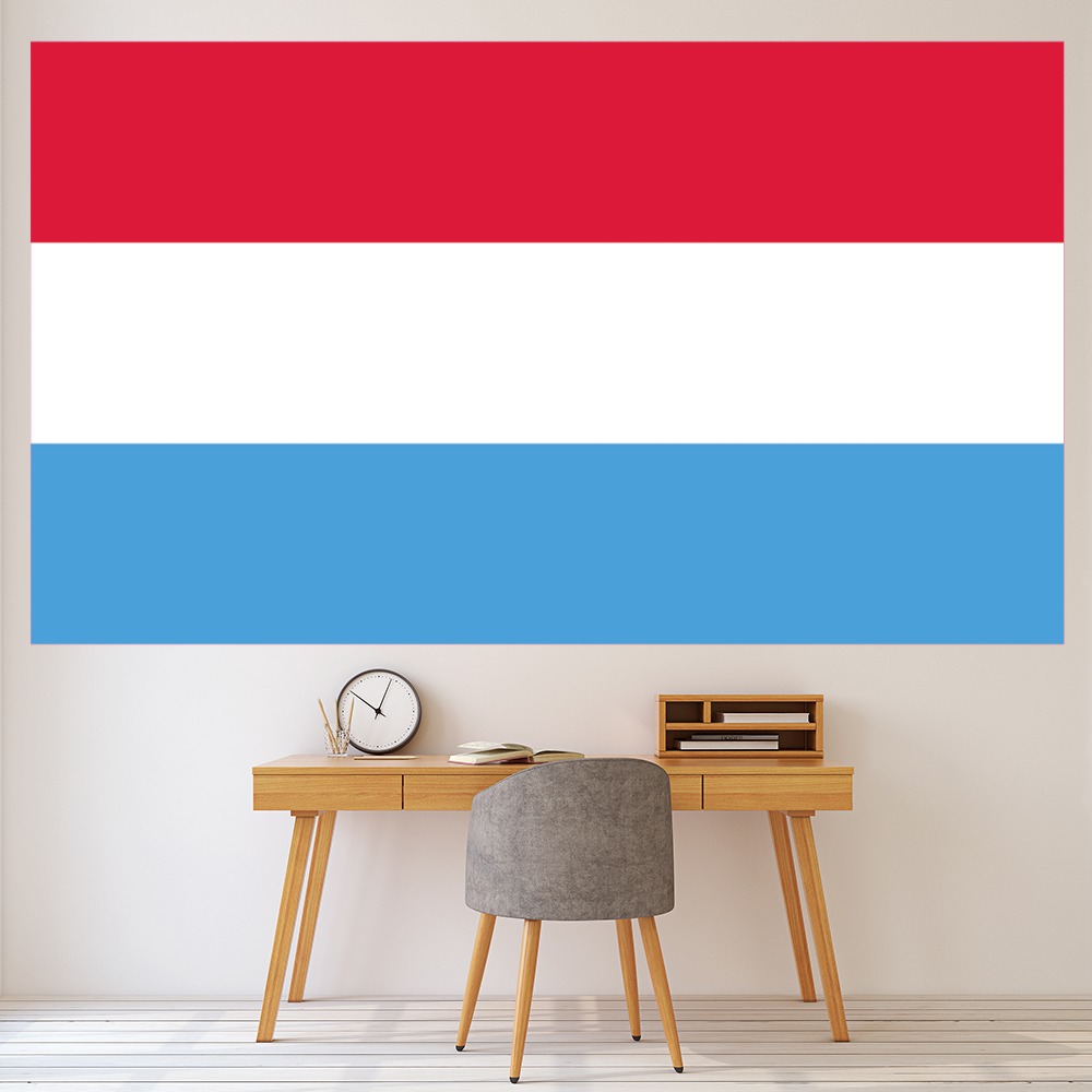 Luxembourg Flag Wall Sticker