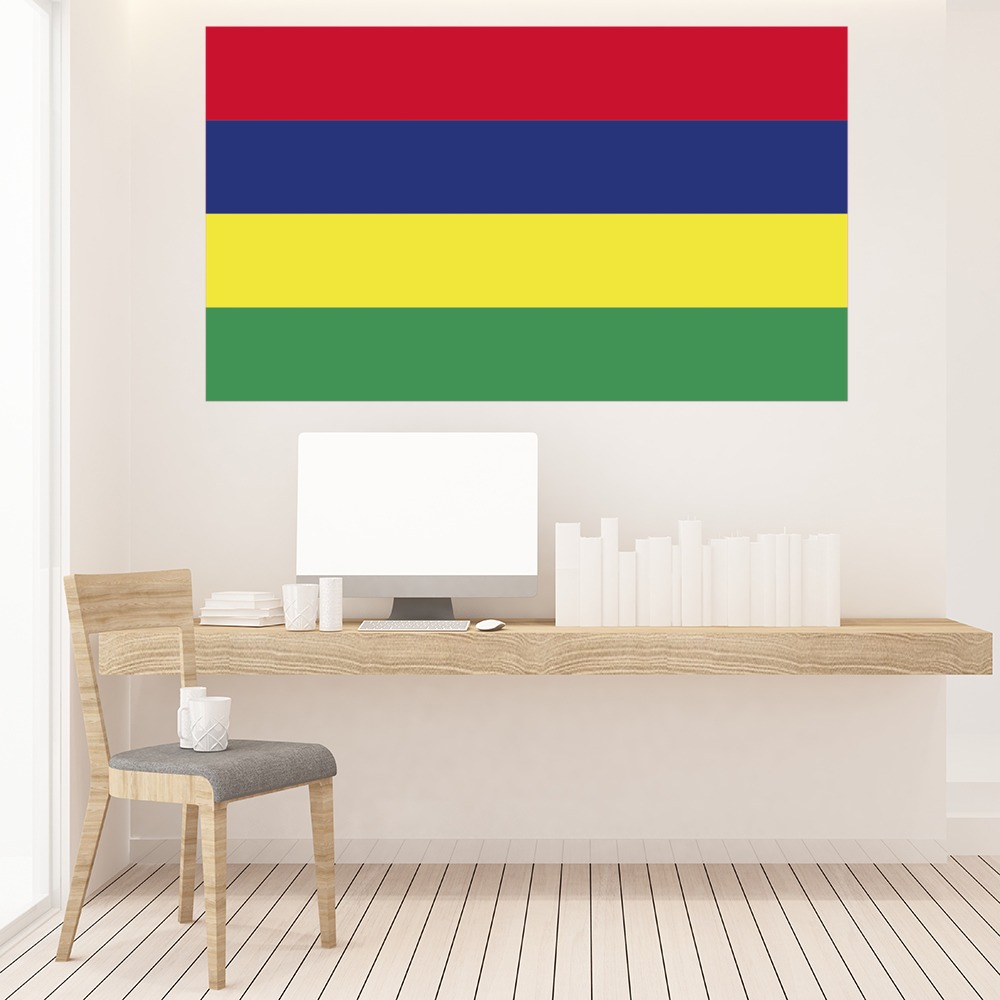 Mauritius Flag Wall Sticker