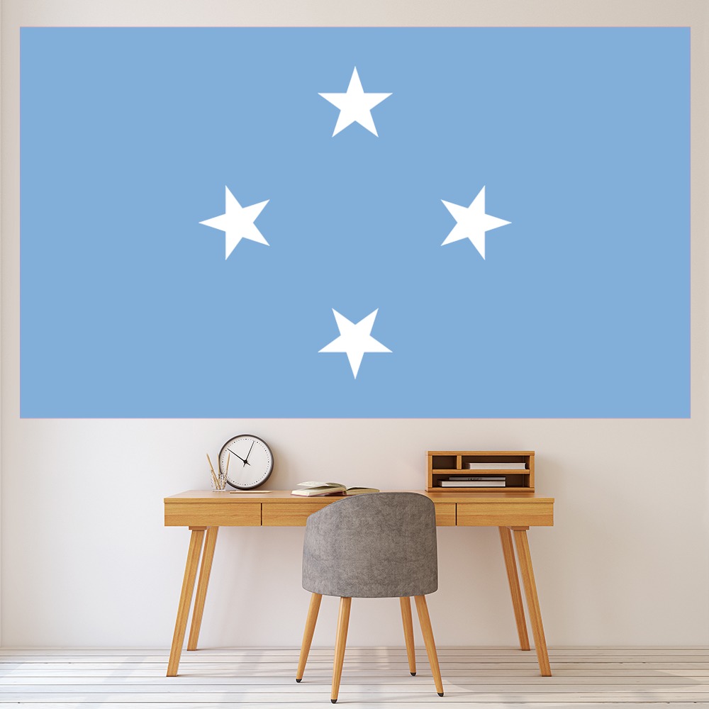 Micronesia Federated States Flag Wall Sticker