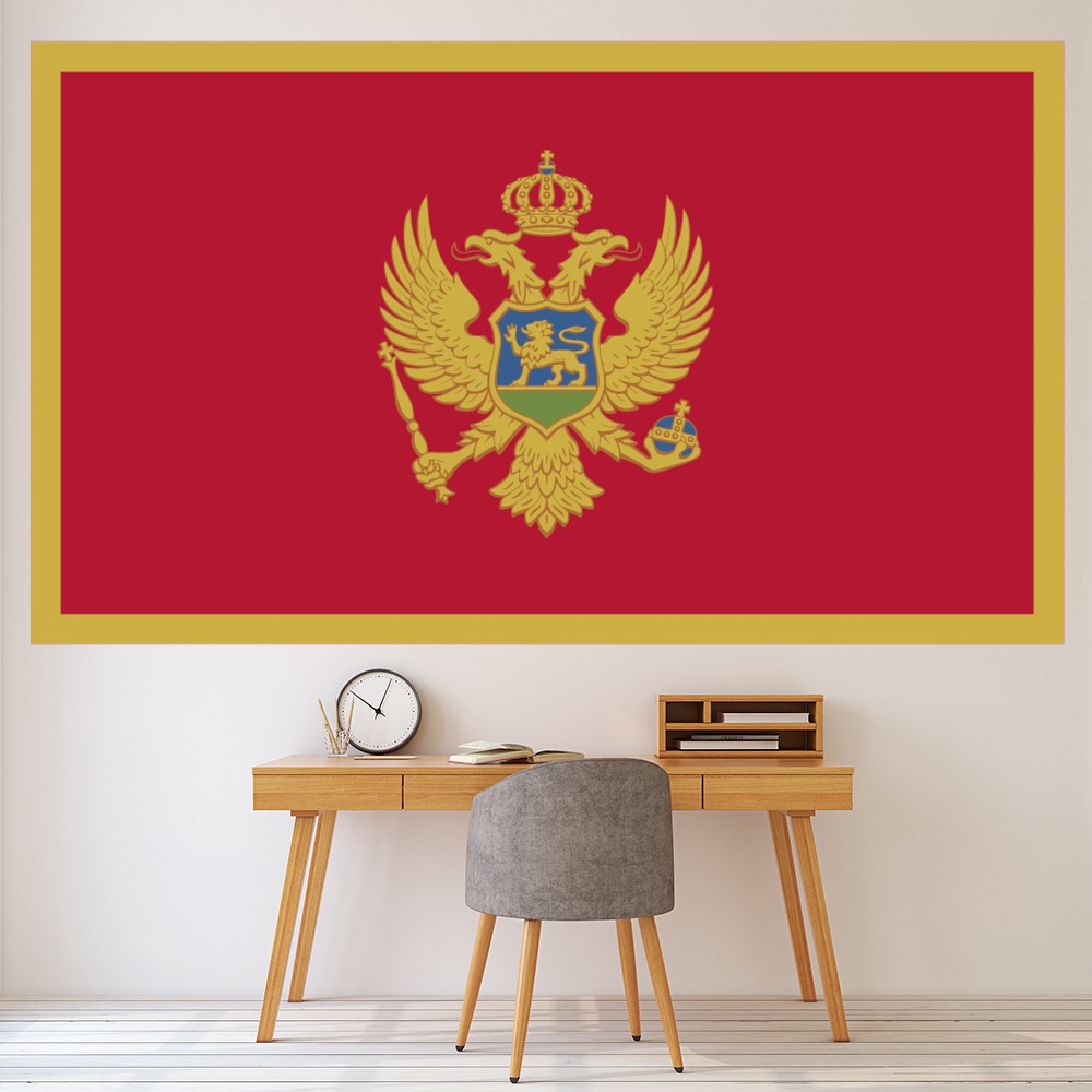 Montenegro Flag Wall Sticker