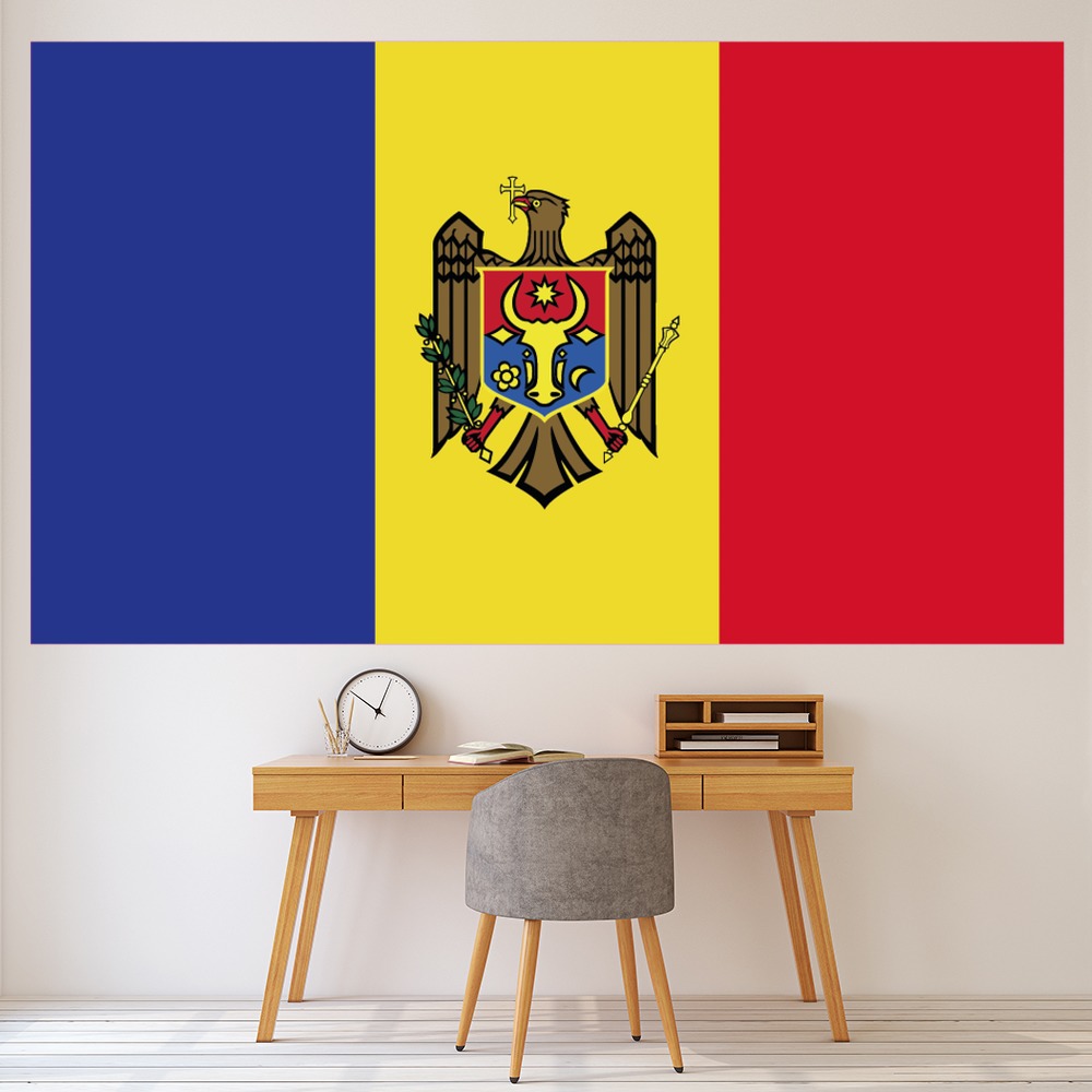 Moldova Flag Wall Sticker