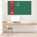 Turkmenistan Flag Wall Sticker