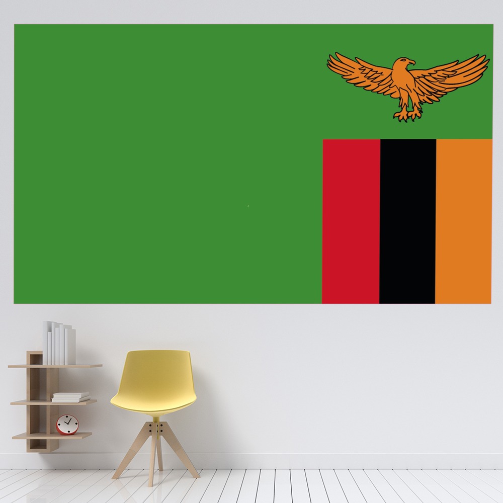 Zambia Flag Wall Sticker