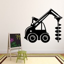 Drill Truck Childrens Wall Sticker