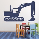 JCB Digger Construction Wall Sticker - Mod2