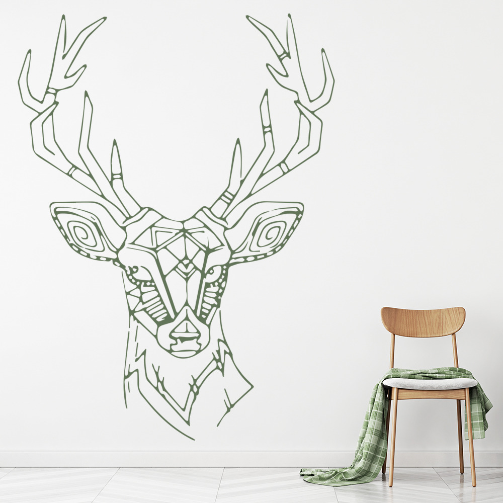 Aztec Deer Woodland Animals Wall Sticker